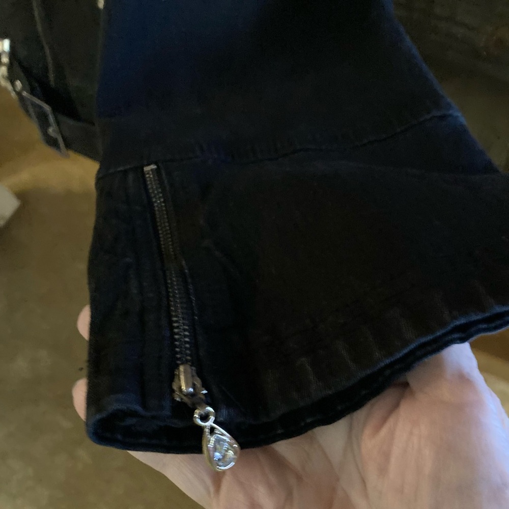 DG2 Black Studded Denim Jacket - Picture 2 of 7
